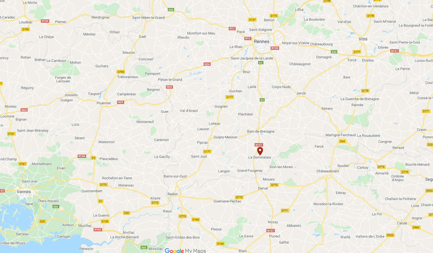 Le rassemblement aurait rassemblé jusqu'à 700 personnes dans cette commune au sud de Rennes. 